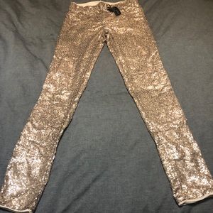 May & July - Gold Sequins Pants/Leggings